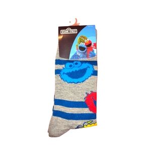 Sesame Street Gray and Blue Men's Socks
